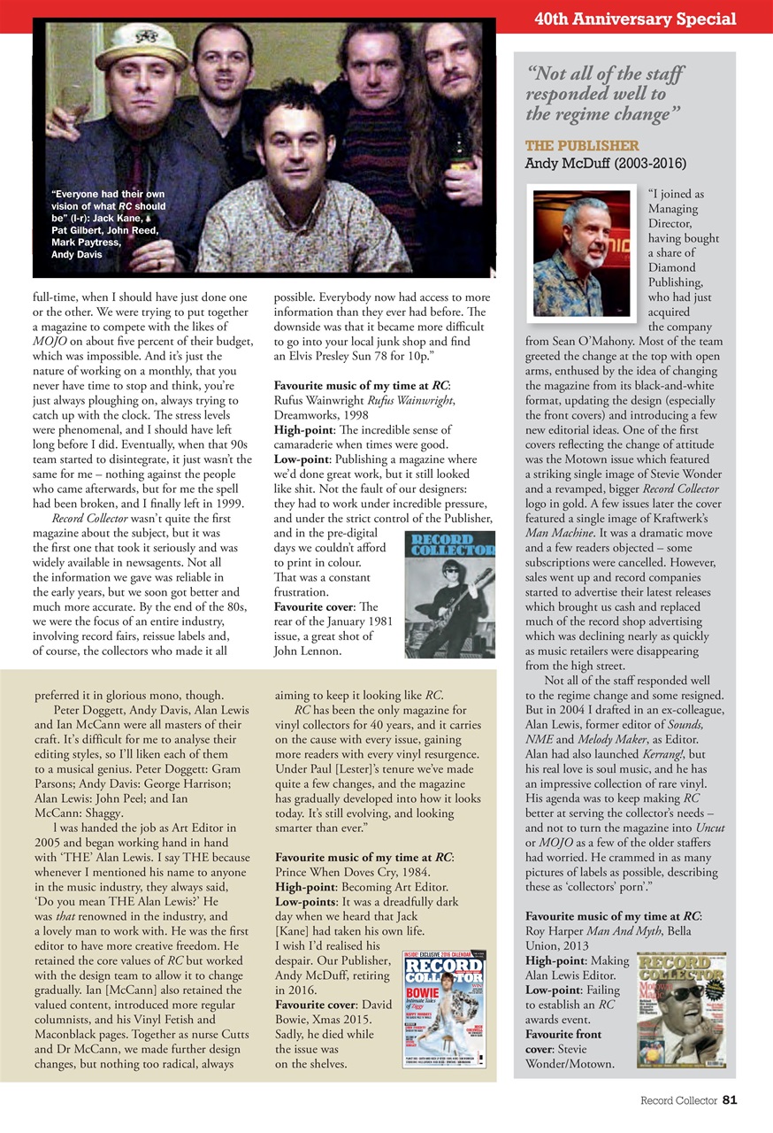 Record Collector Preview Pages