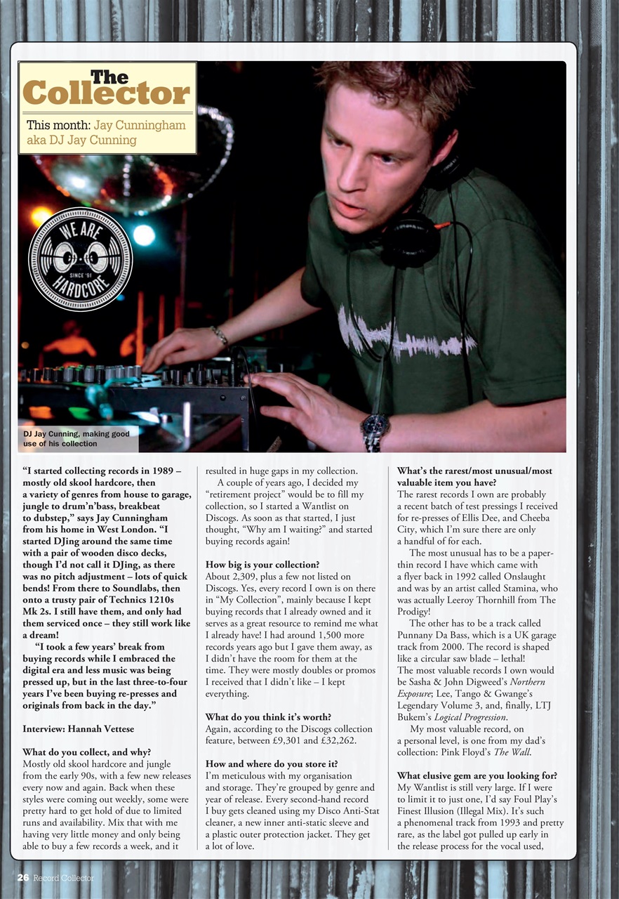 Record Collector Preview Pages