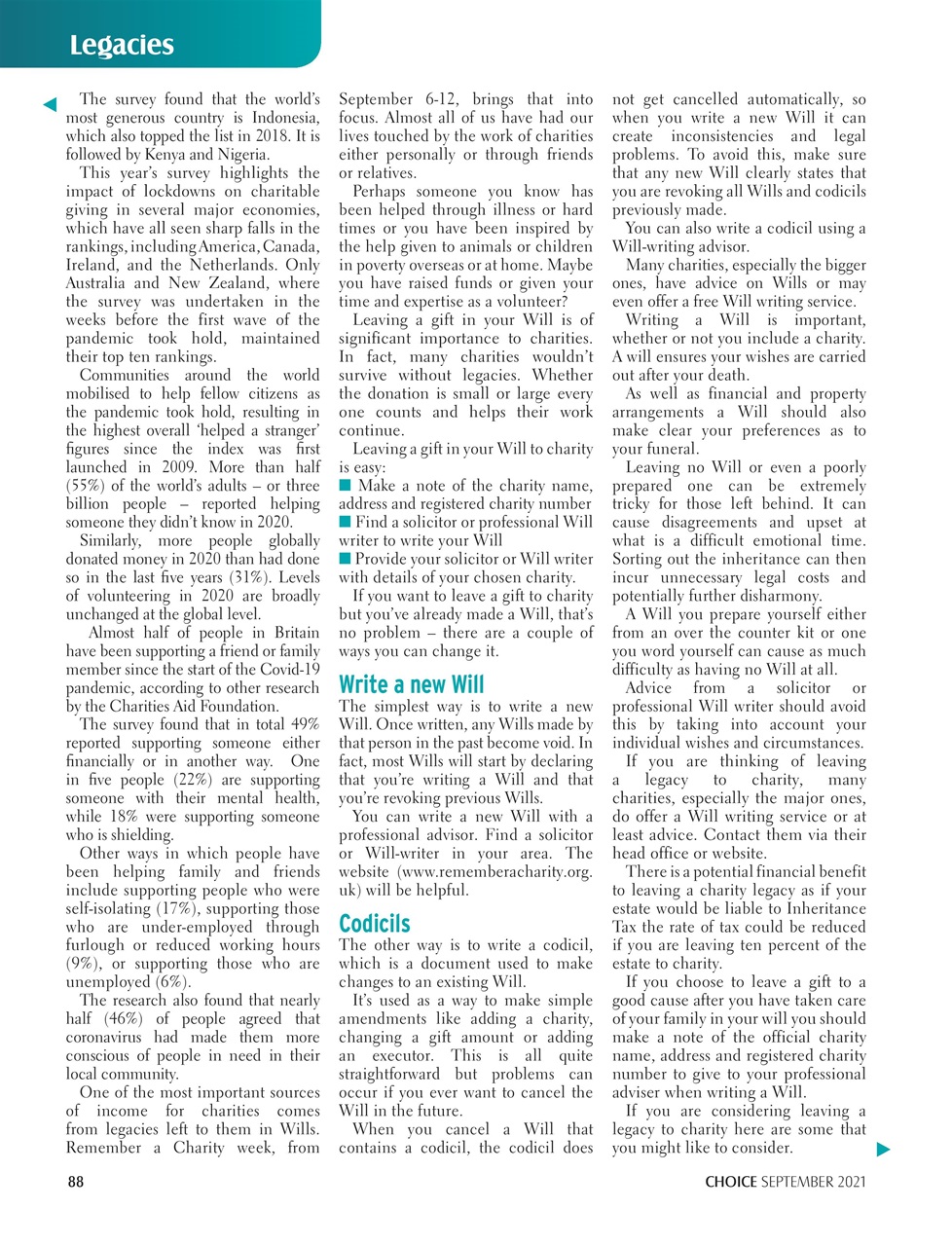 Choice Magazine Preview Pages