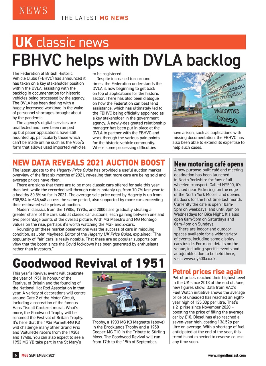 MG Enthusiast Preview Pages