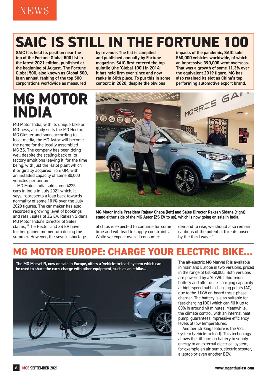 MG Enthusiast Preview Pages