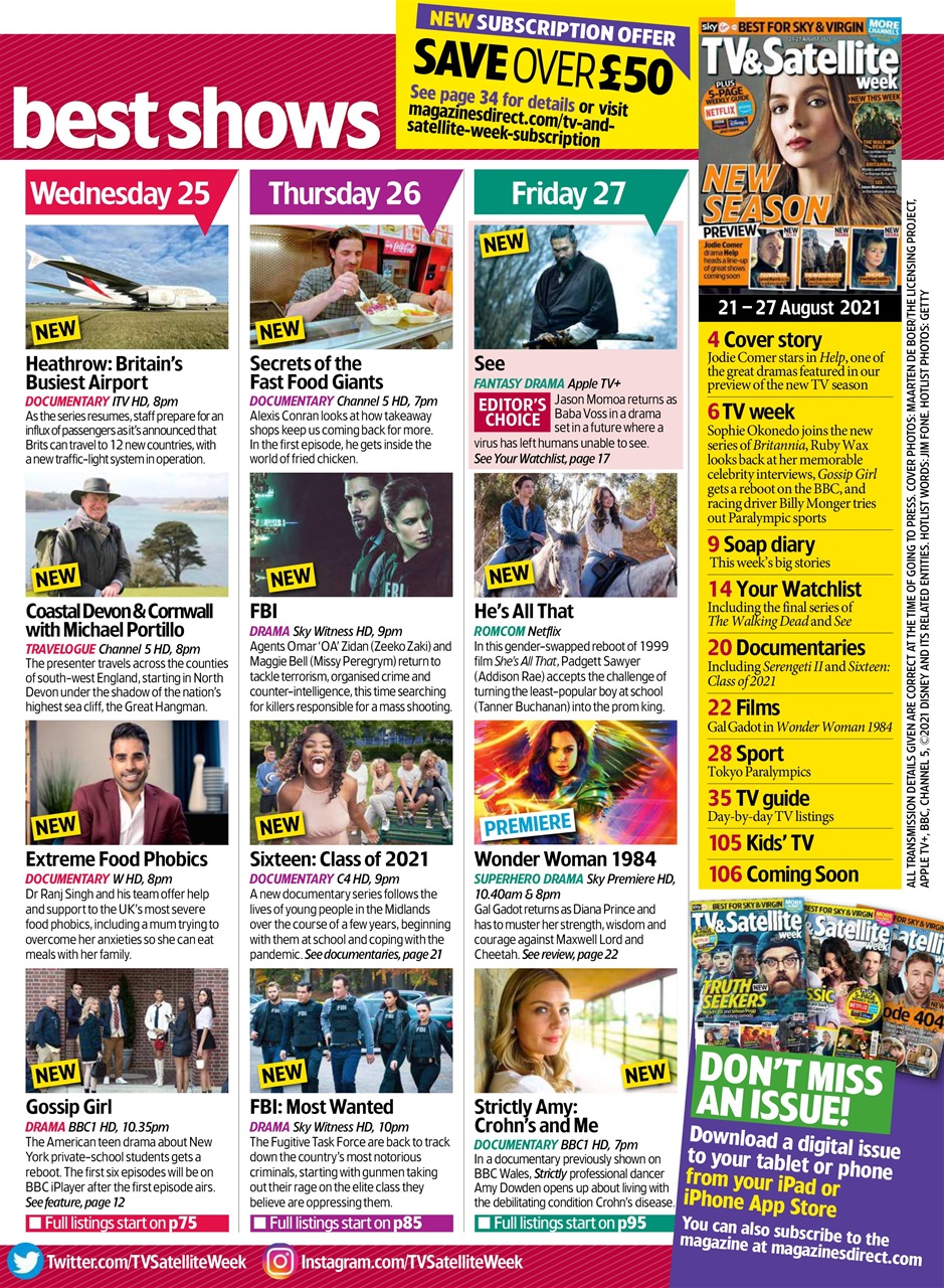 TV & Satellite Week Preview Pages