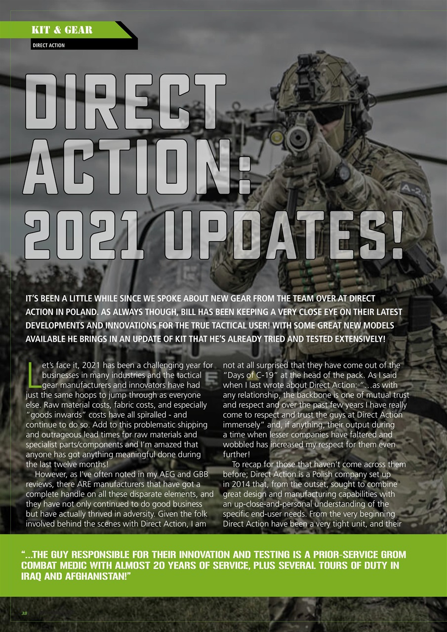 Airsoft Action Preview Pages