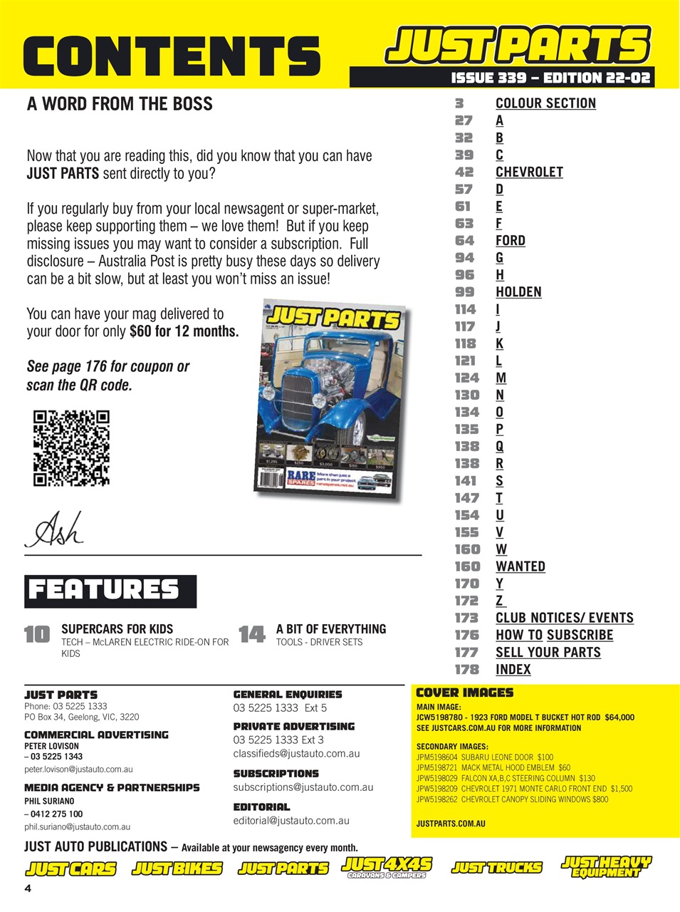 JUST PARTS Preview Pages