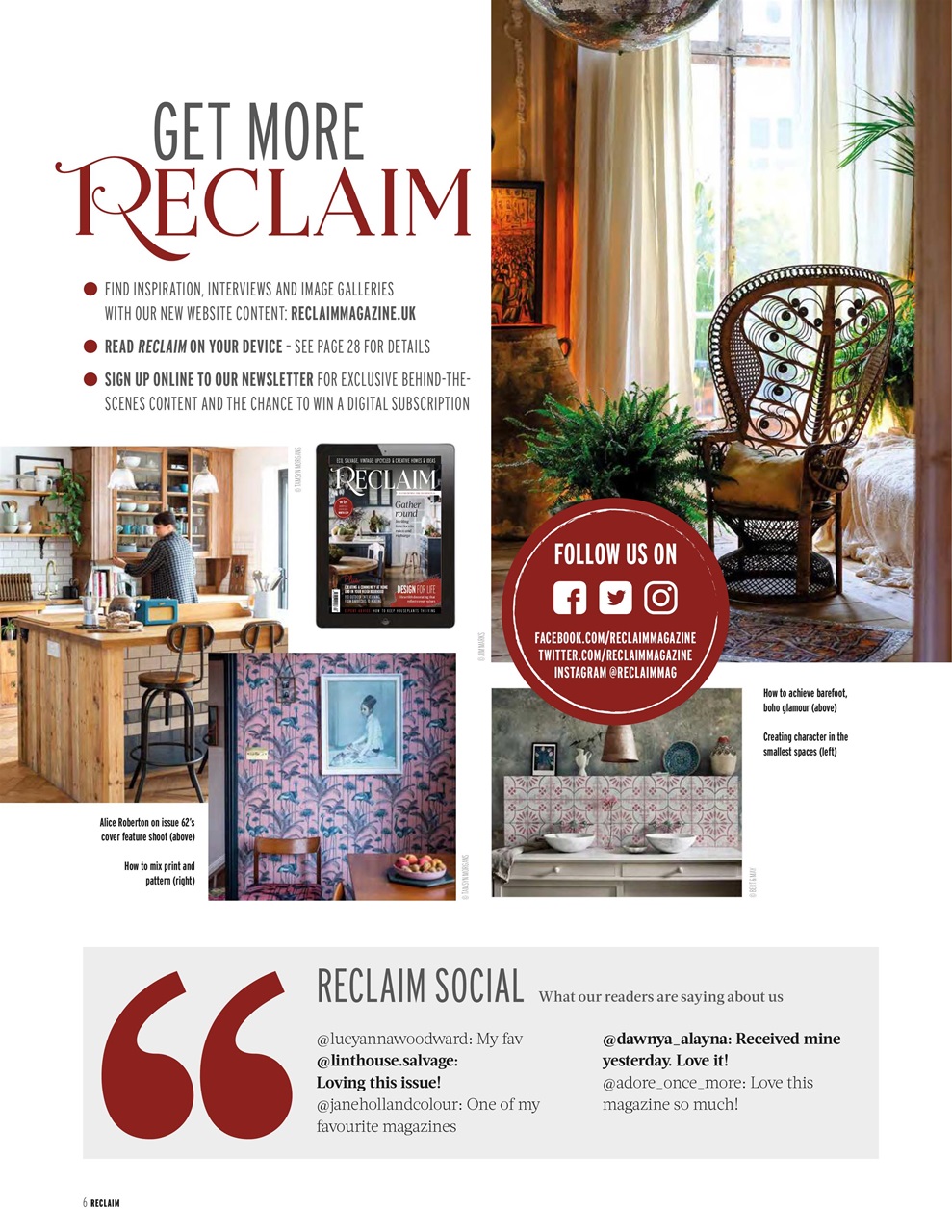 Reclaim Preview Pages