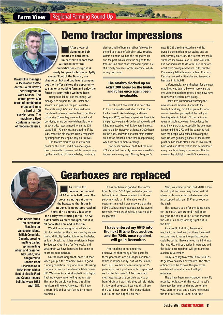 Classic Tractor Preview Pages