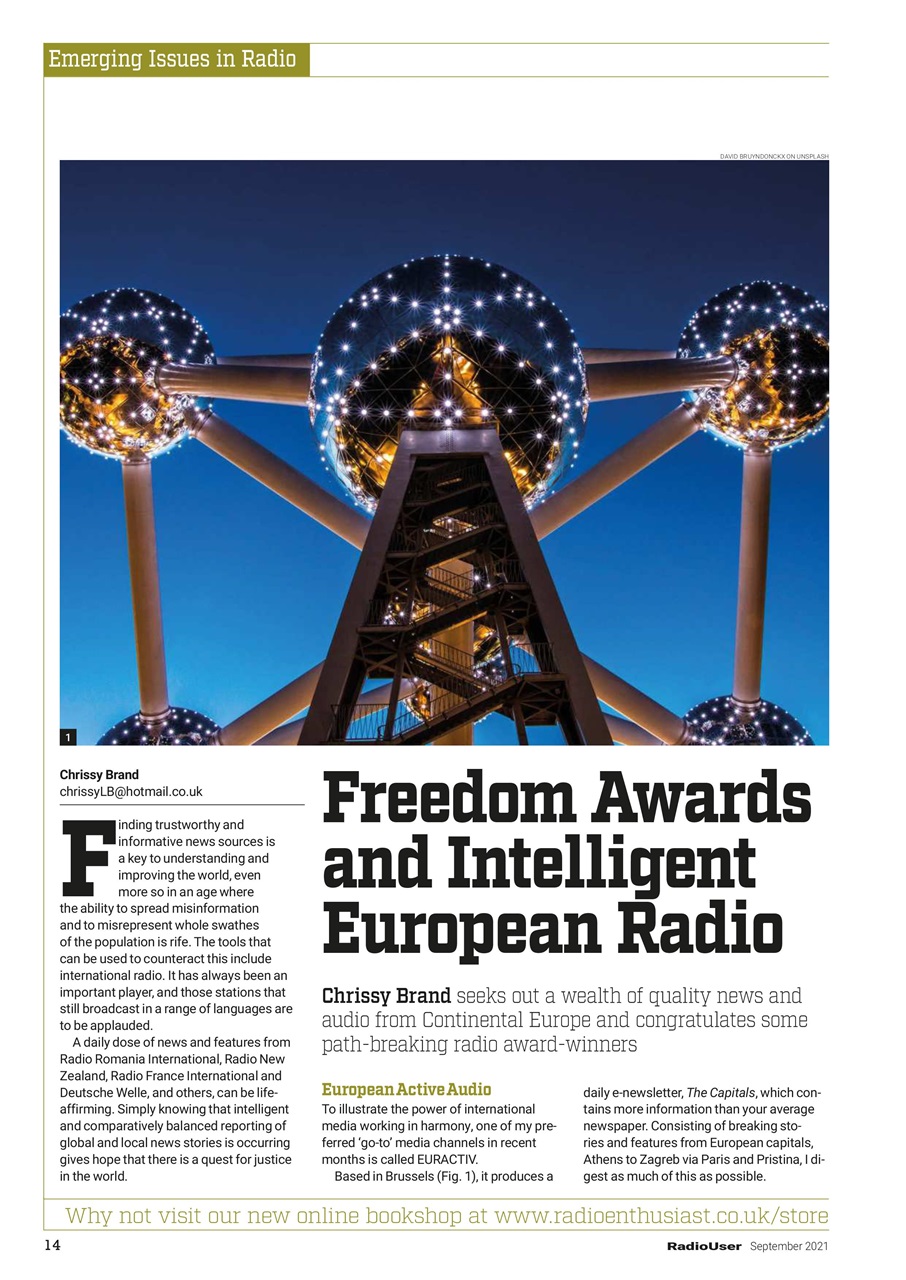 Radio User Preview Pages