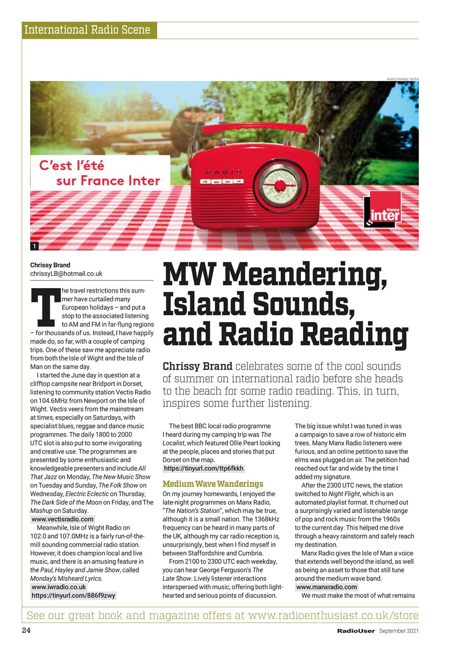 Radio User Preview Pages