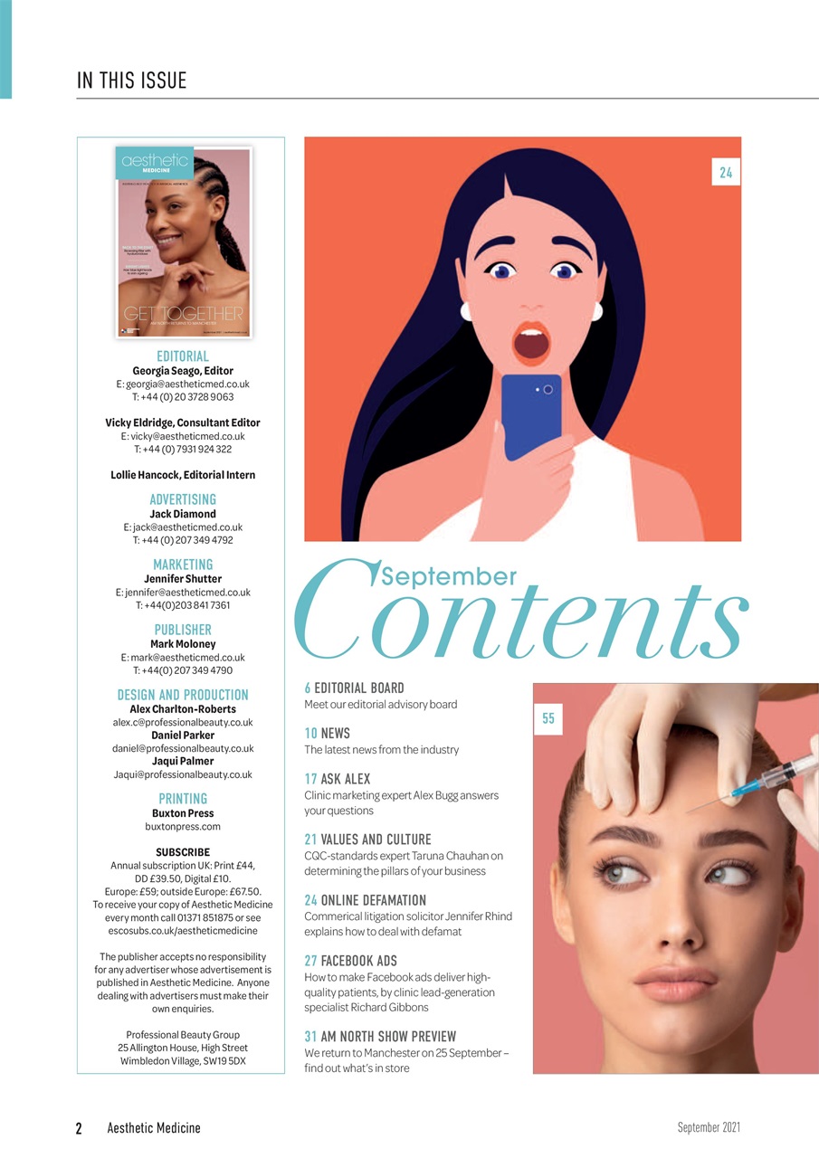 Aesthetic Medicine Preview Pages
