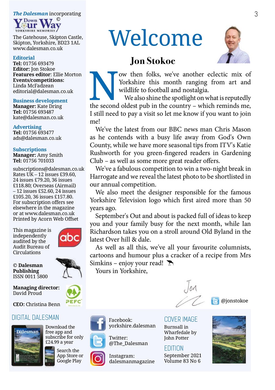 The Yorkshire Dalesman Preview Pages