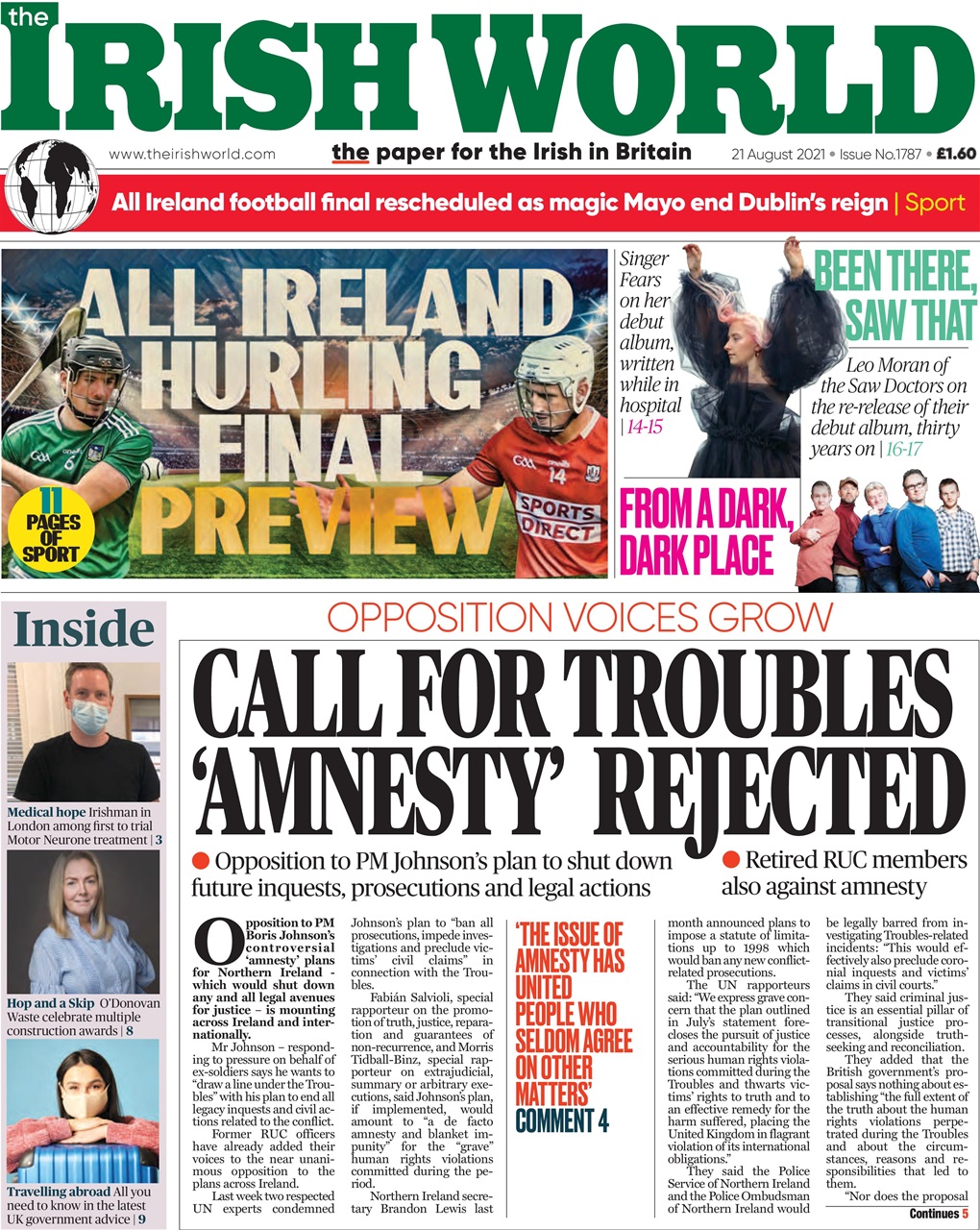 Irish World Preview Pages