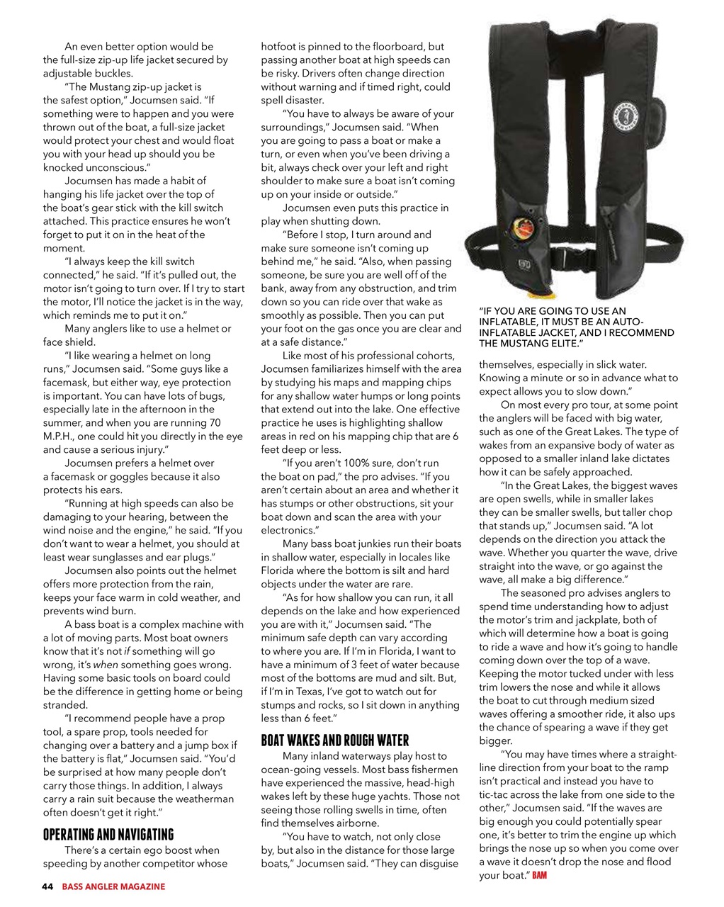 BASS ANGLER MAGAZINE Preview Pages