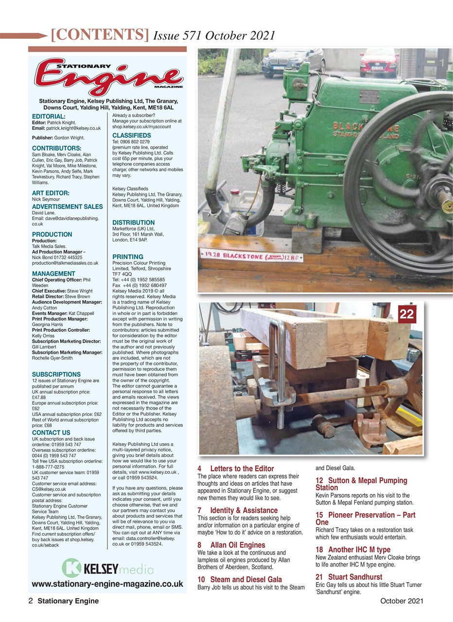 Stationary Engine Preview Pages
