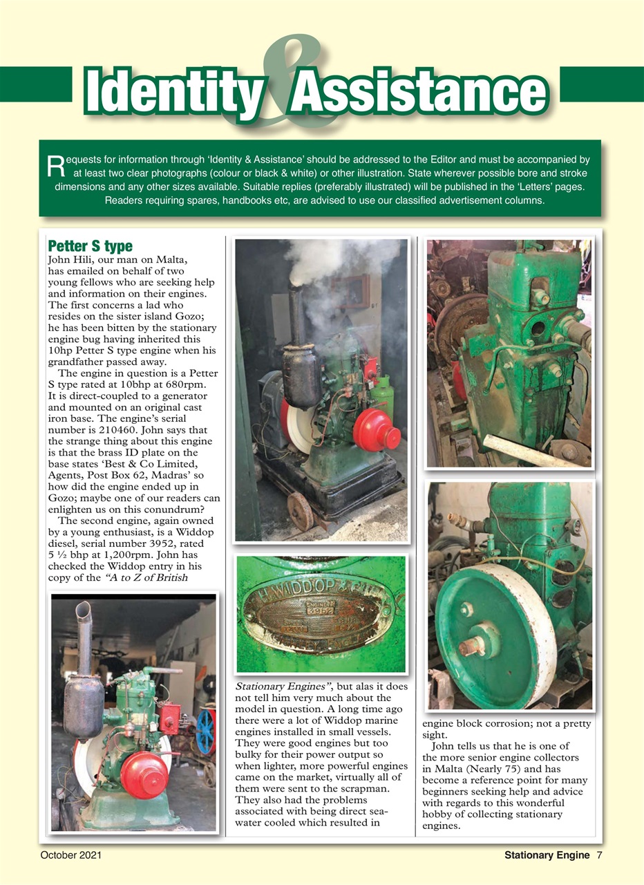 Stationary Engine Preview Pages
