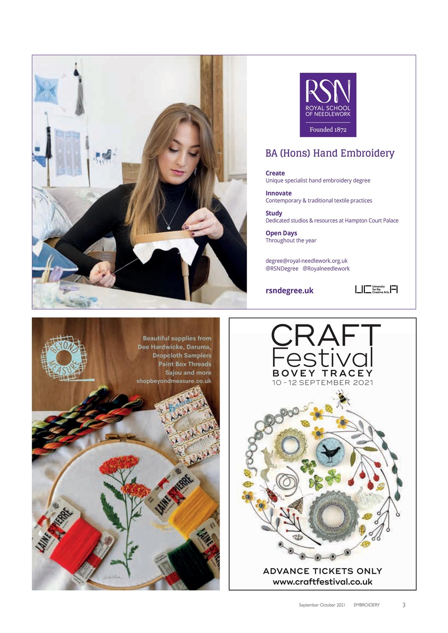 Embroidery Magazine Preview Pages