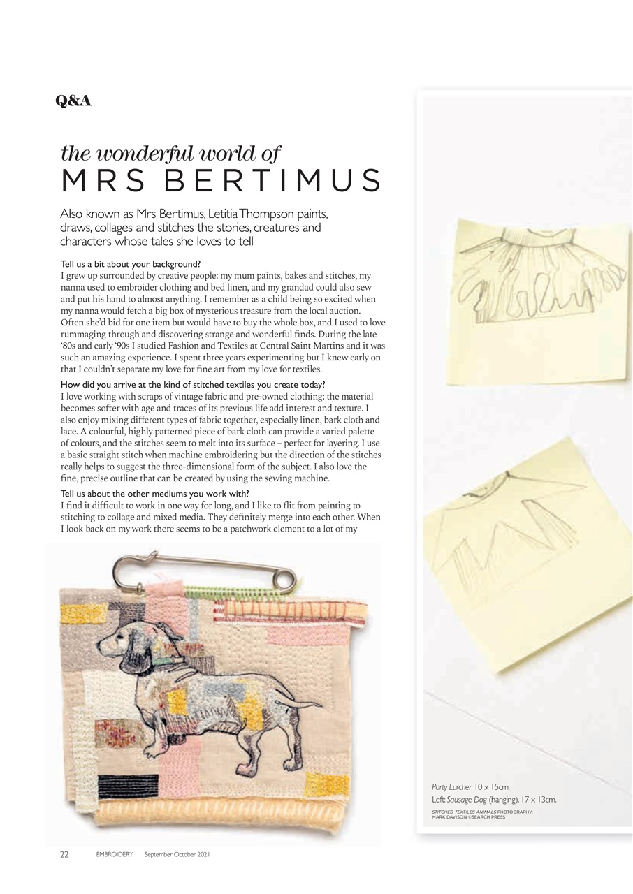 Embroidery Magazine Preview Pages