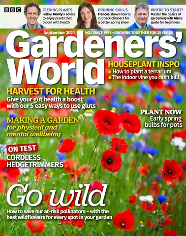 BBC Gardeners’ World Magazine issue September 2021