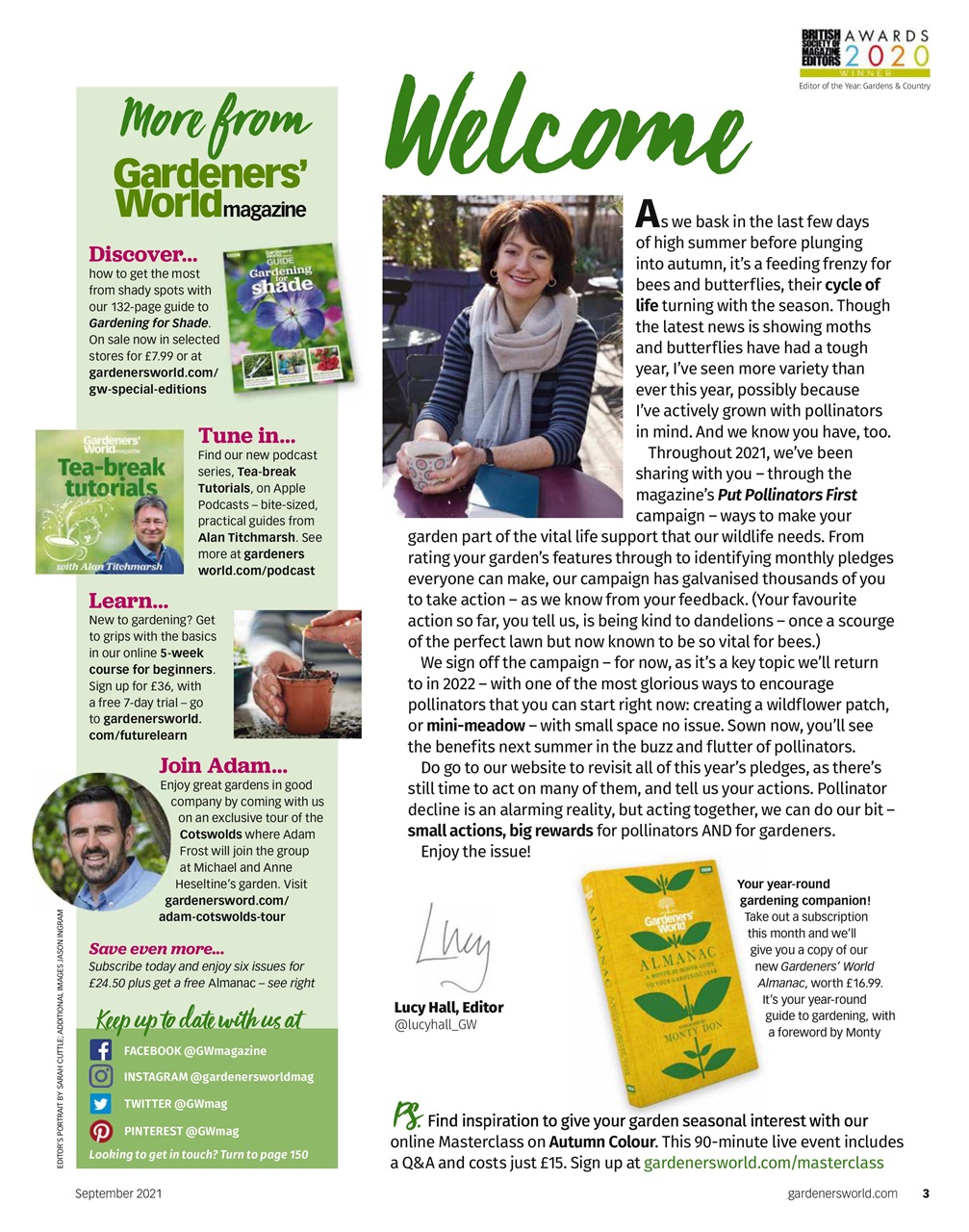 BBC Gardeners’ World Magazine Preview Pages