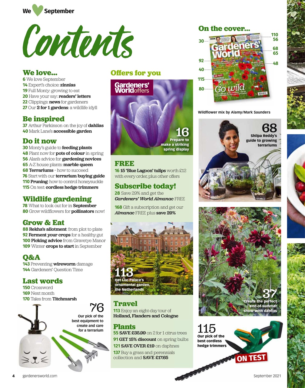 BBC Gardeners’ World Magazine Preview Pages
