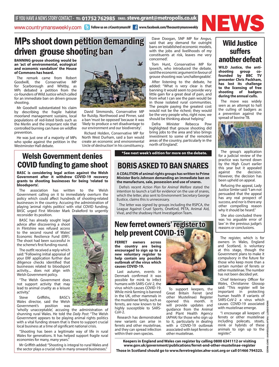 Countryman's Weekly Preview Pages