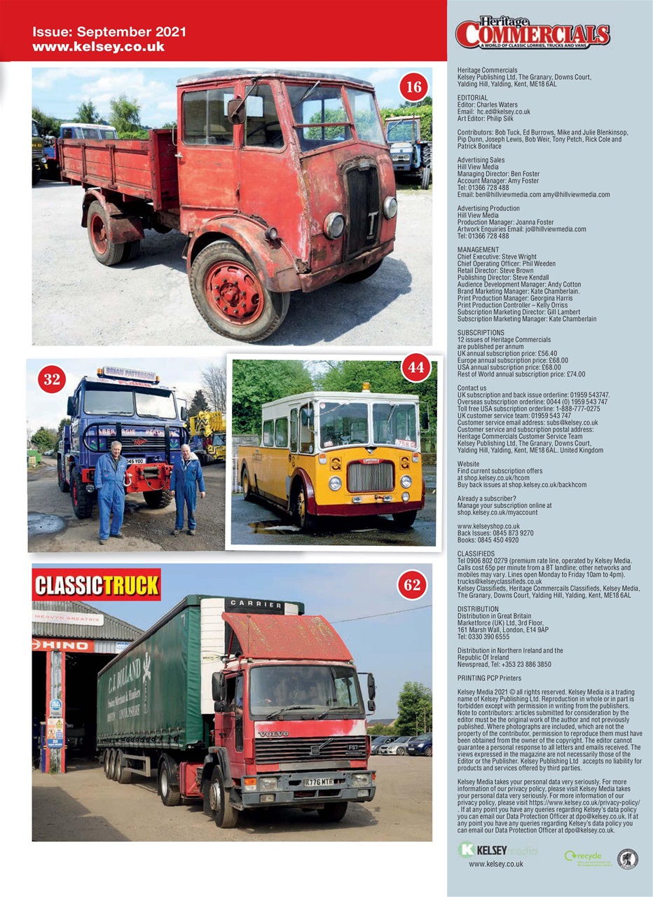 Heritage Commercials Magazine Preview Pages