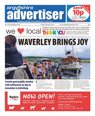 Argyllshire Advertiser issue 20 Aug 2021