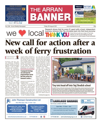 Arran Banner issue 20 Aug 2021
