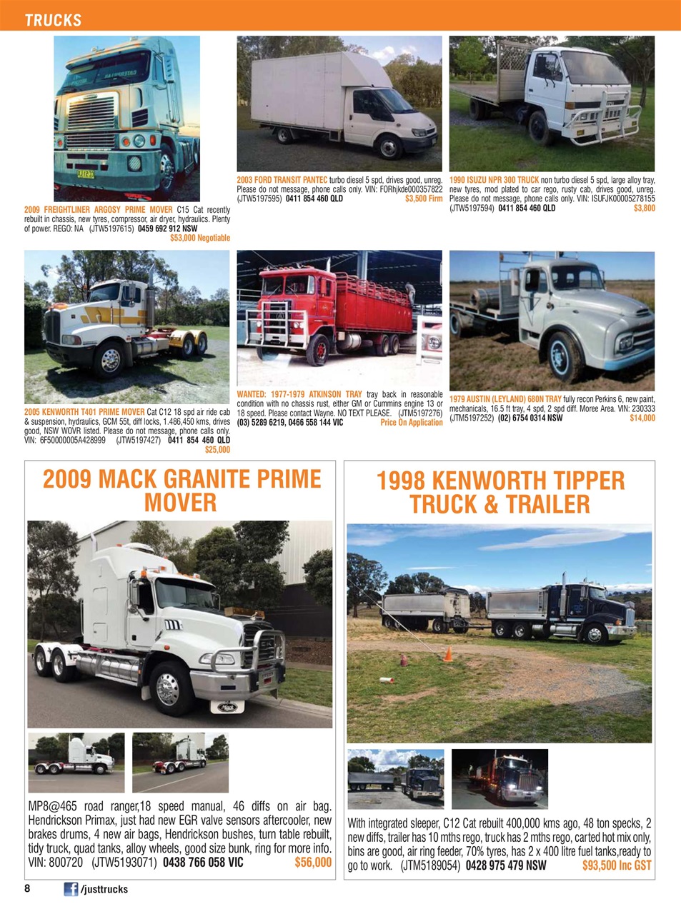 JUST TRUCKS Preview Pages