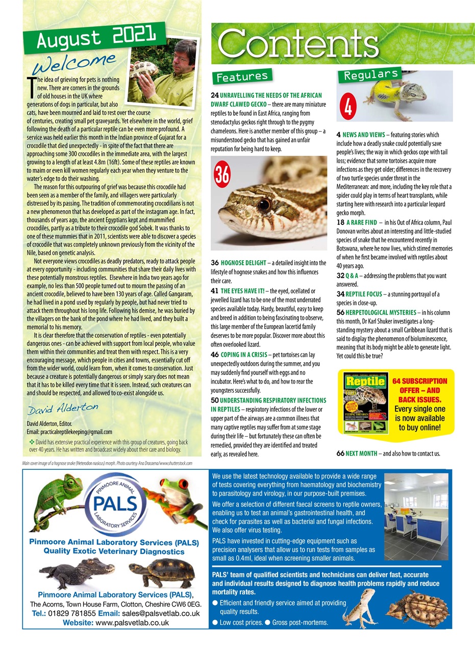 Practical Reptile Keeping Preview Pages