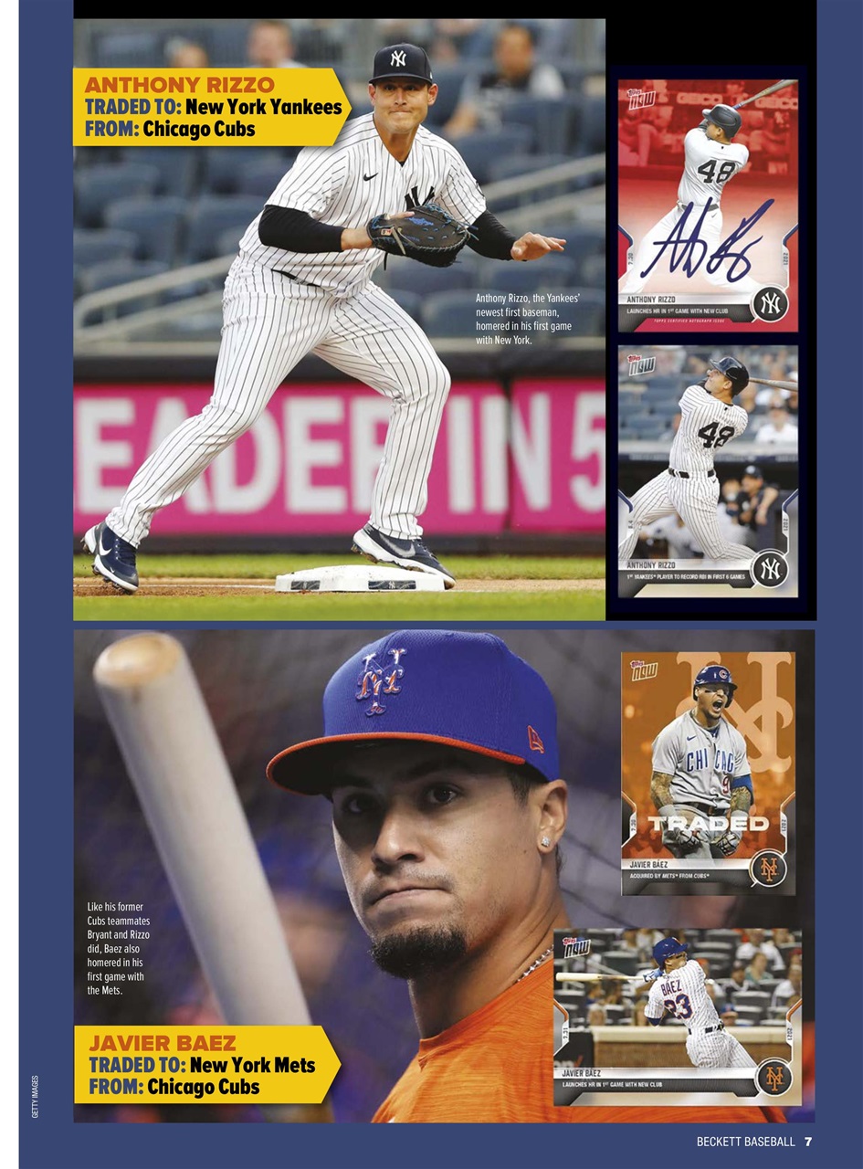 Beckett Baseball Magazine Preview Pages
