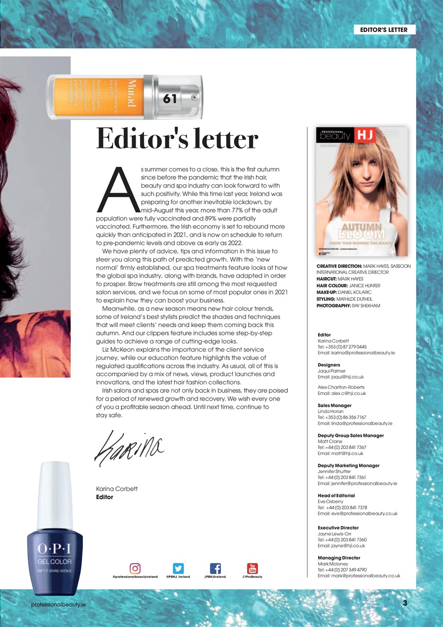 Professional Beauty & HJ Ireland Preview Pages