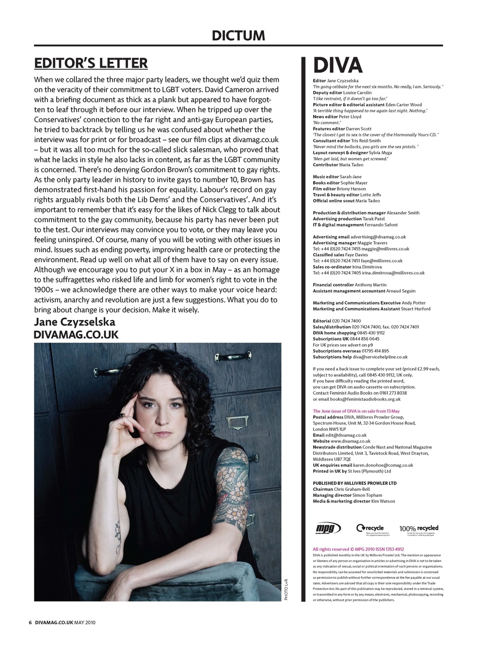 DIVA Magazine Preview Pages