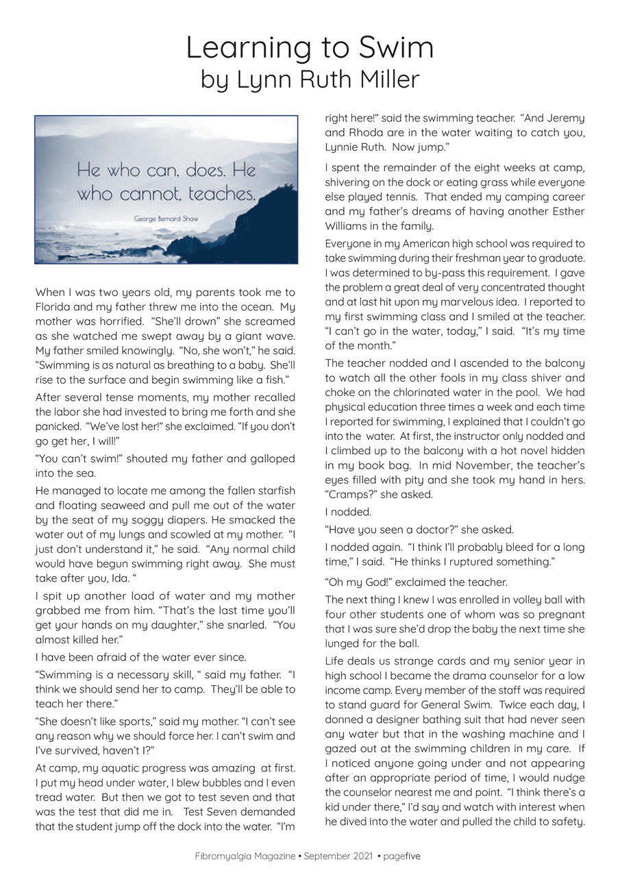 Fibromyalgia Magazine Preview Pages