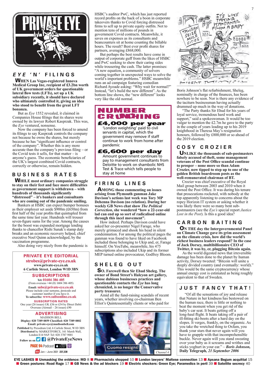 Private Eye Preview Pages