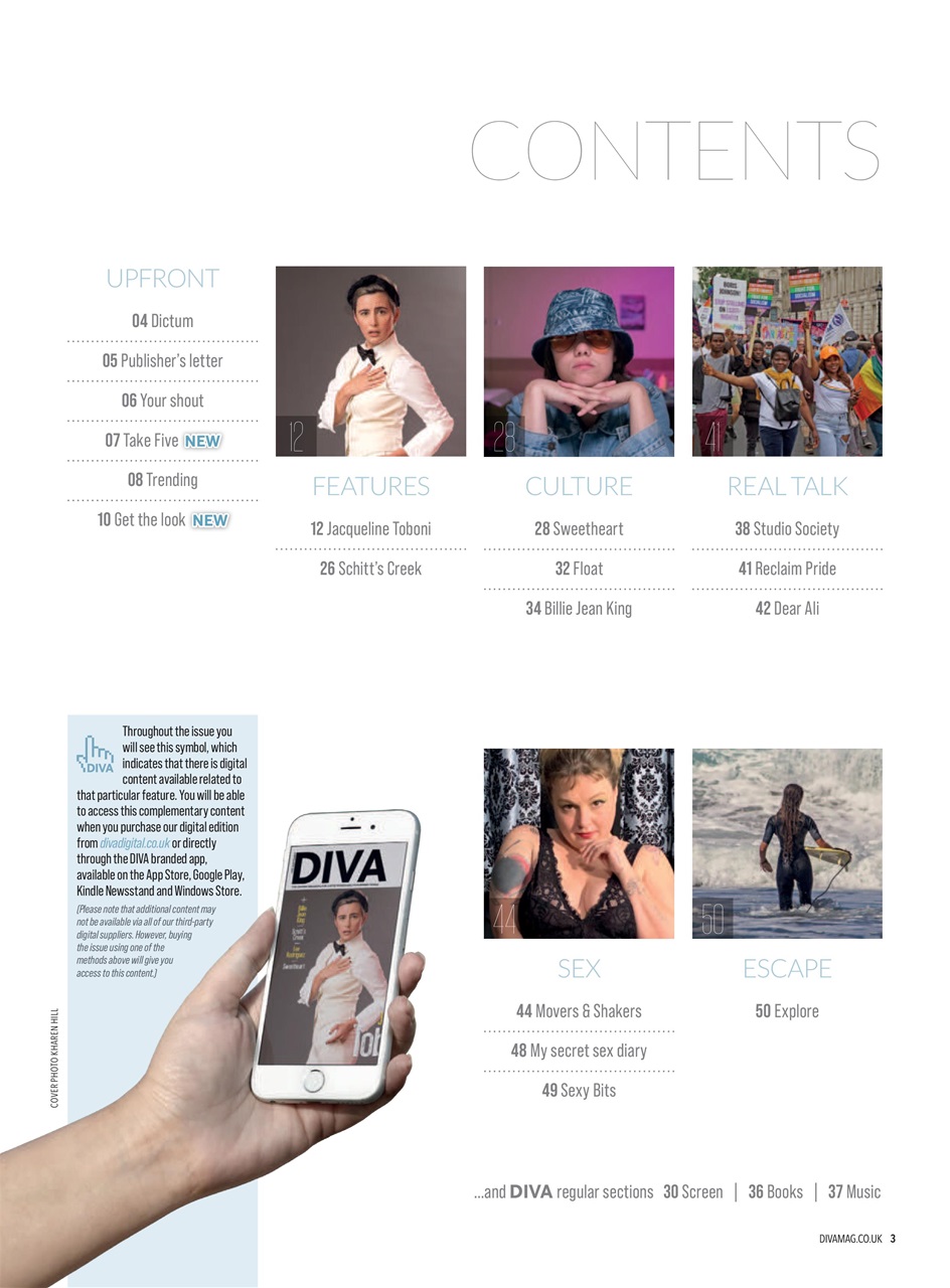 DIVA Magazine Preview Pages