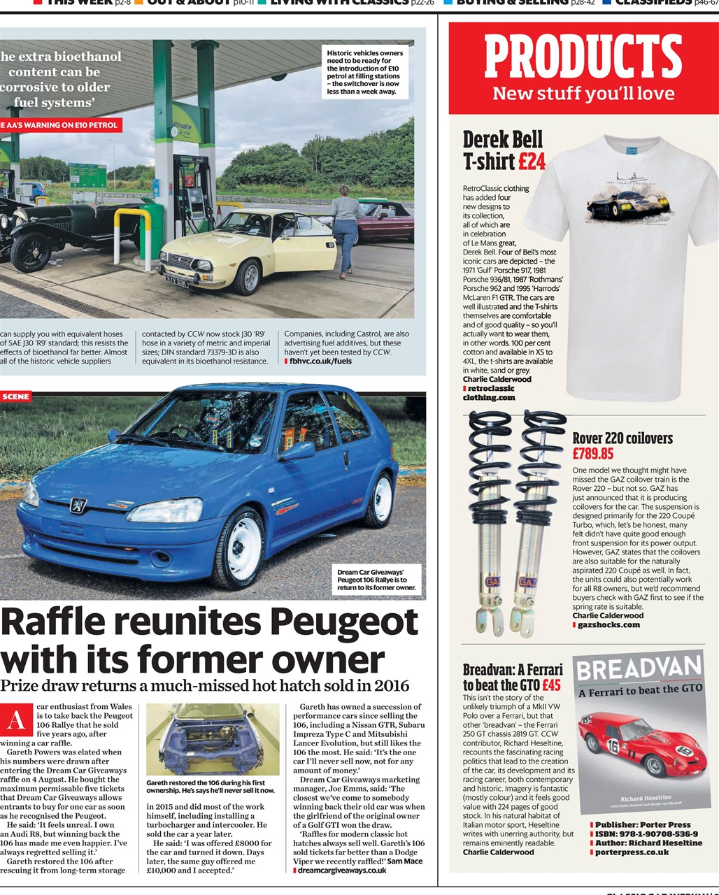 Classic Car Weekly Preview Pages
