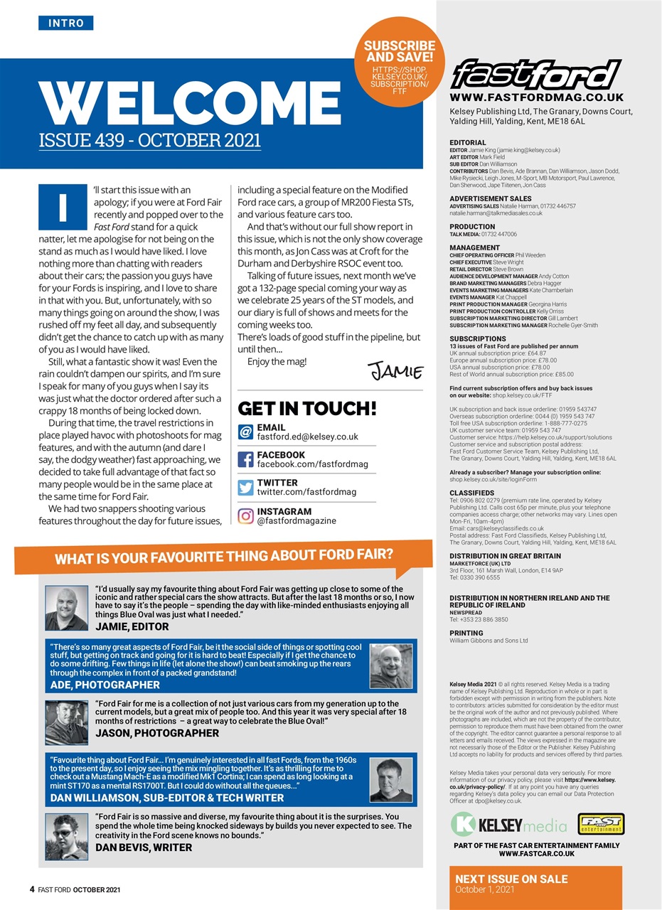 Fast Ford Preview Pages