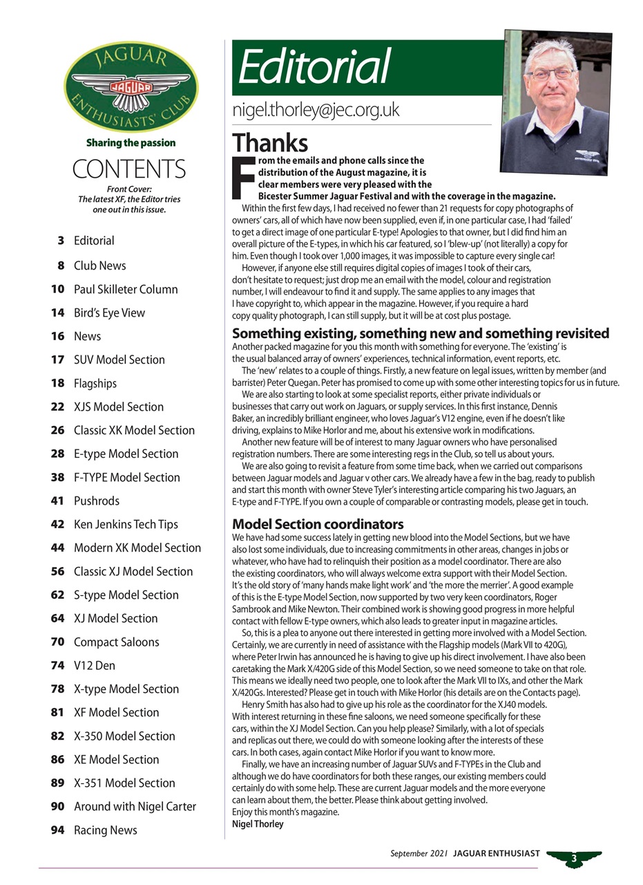 Jaguar Enthusiast Preview Pages