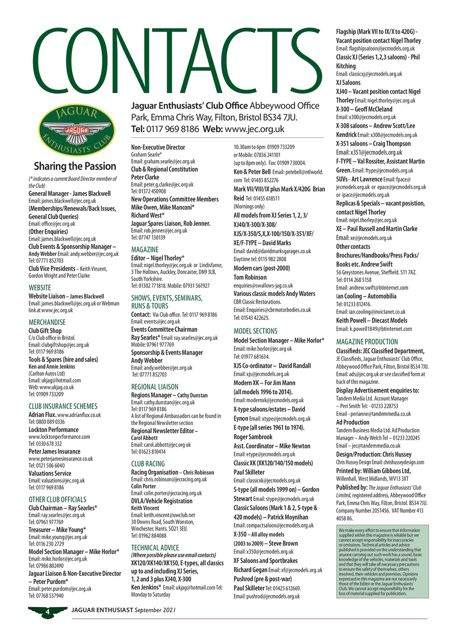 Jaguar Enthusiast Preview Pages