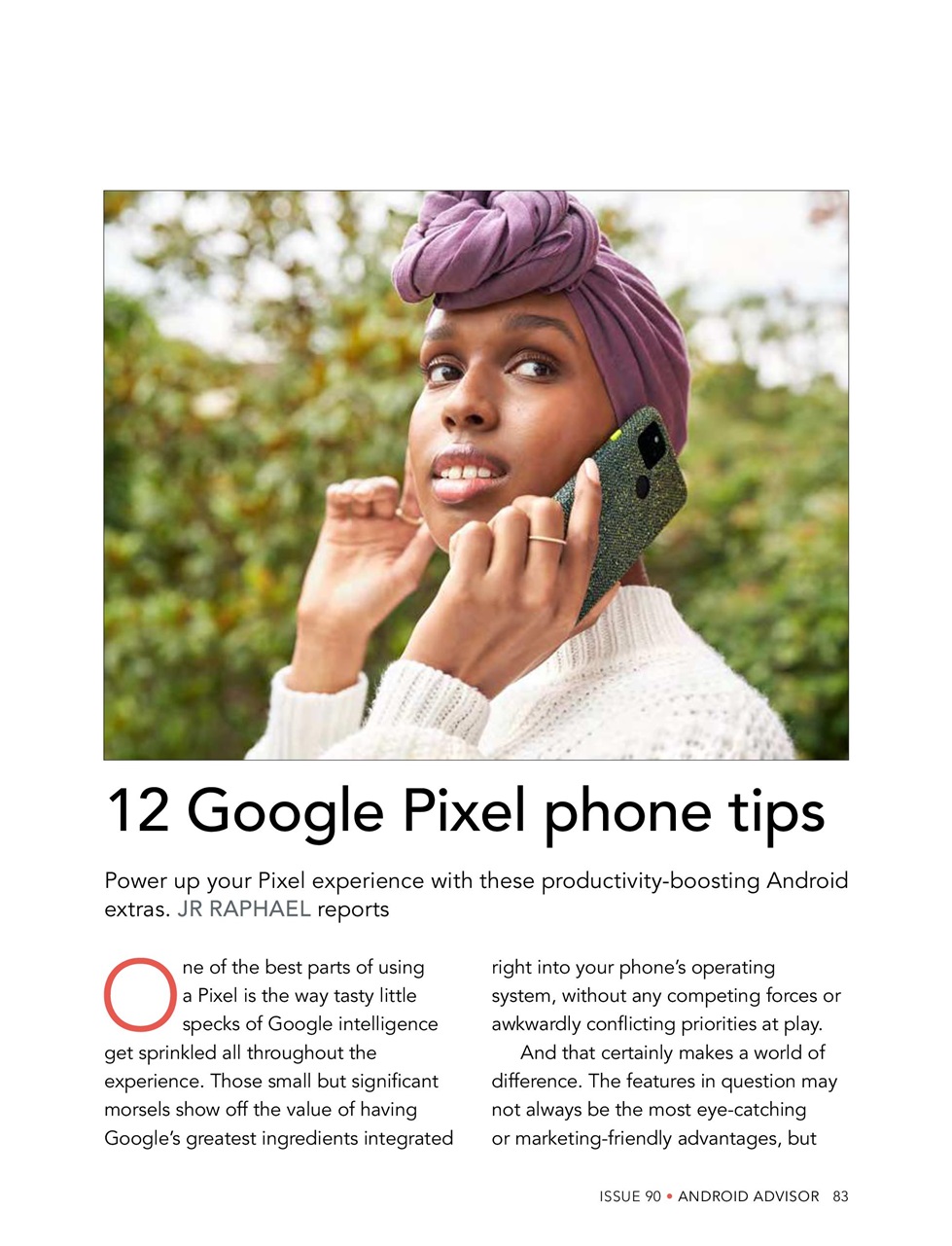 Android Advisor Preview Pages
