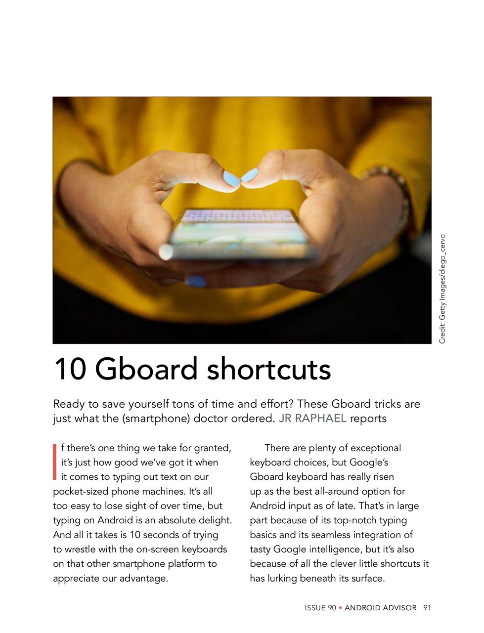 Android Advisor Preview Pages