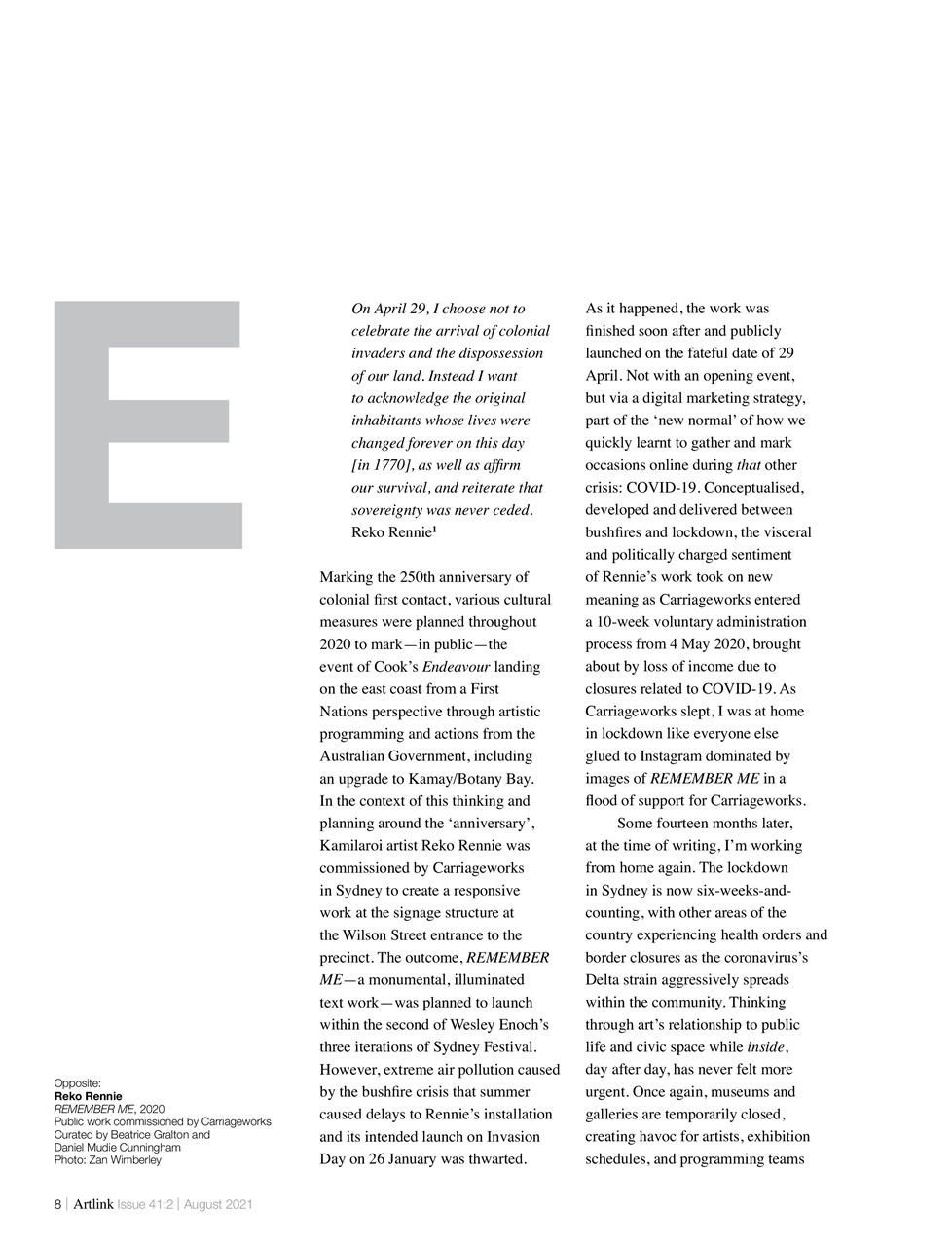 Artlink Magazine Preview Pages