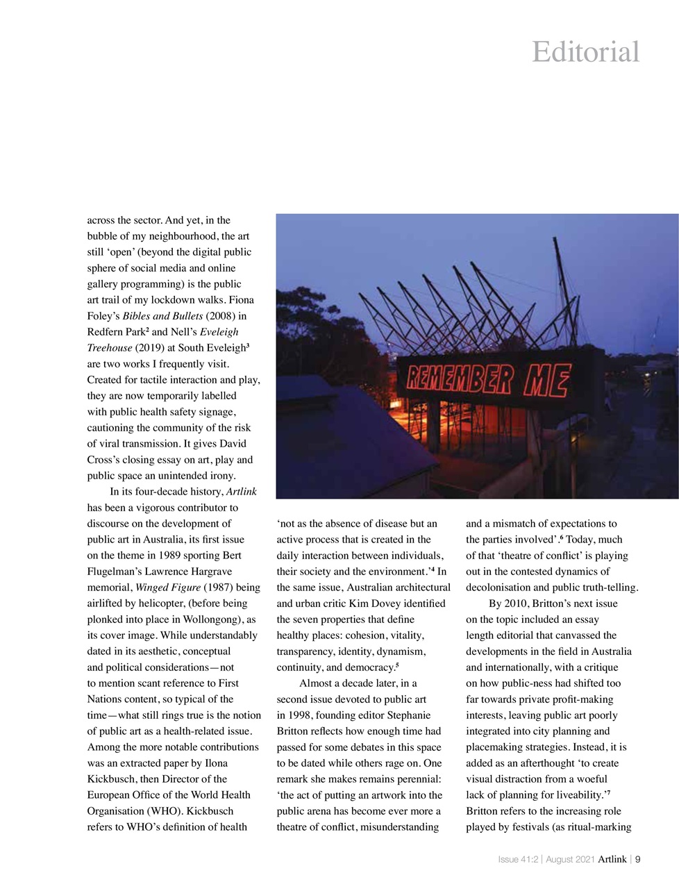 Artlink Magazine Preview Pages