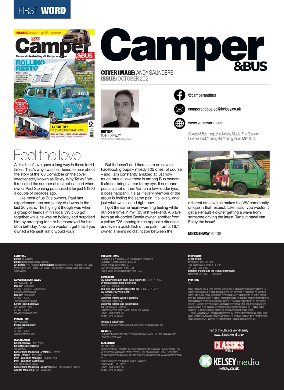 VW Camper Preview Pages