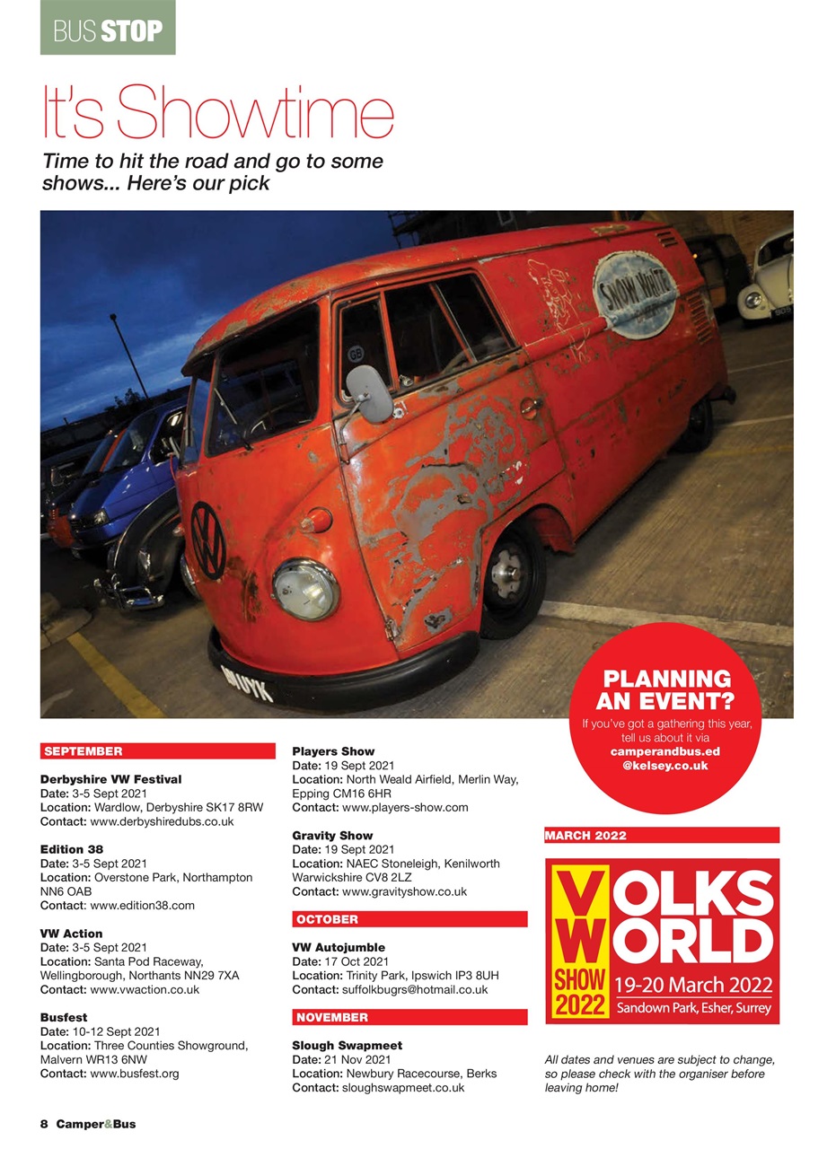 VW Camper Preview Pages