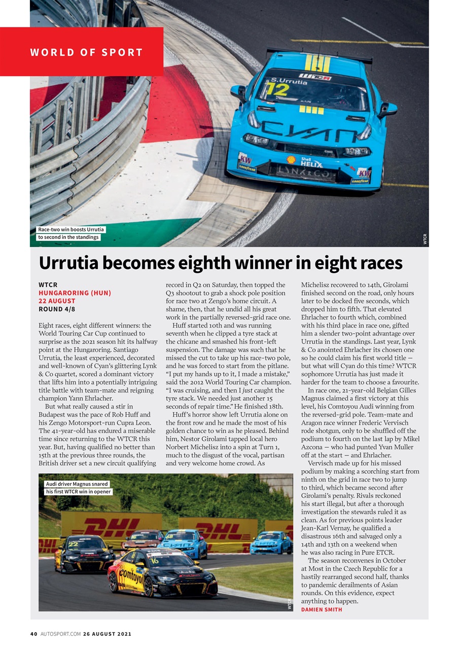 Autosport Preview Pages
