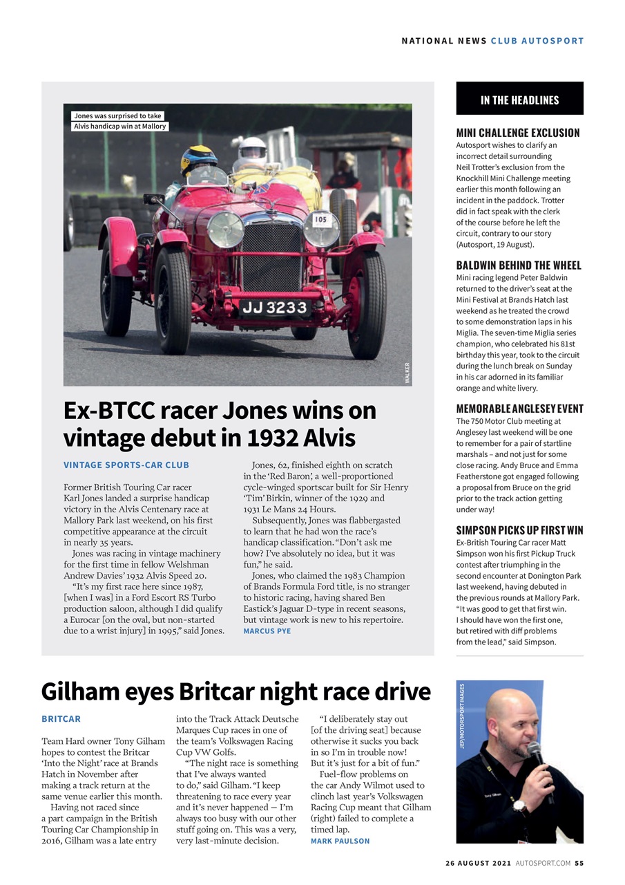 Autosport Preview Pages