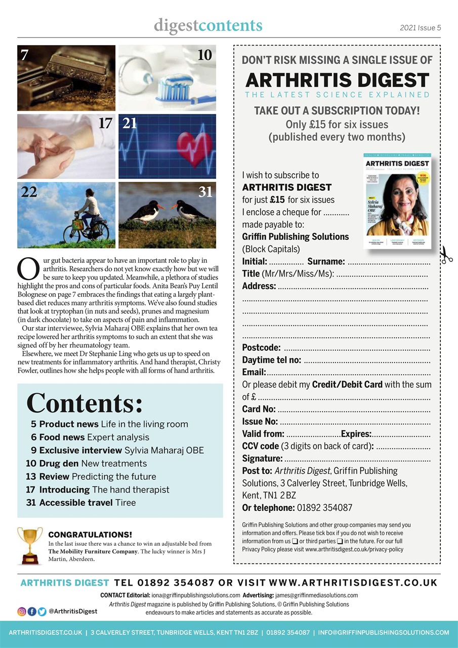 Arthritis Digest Preview Pages