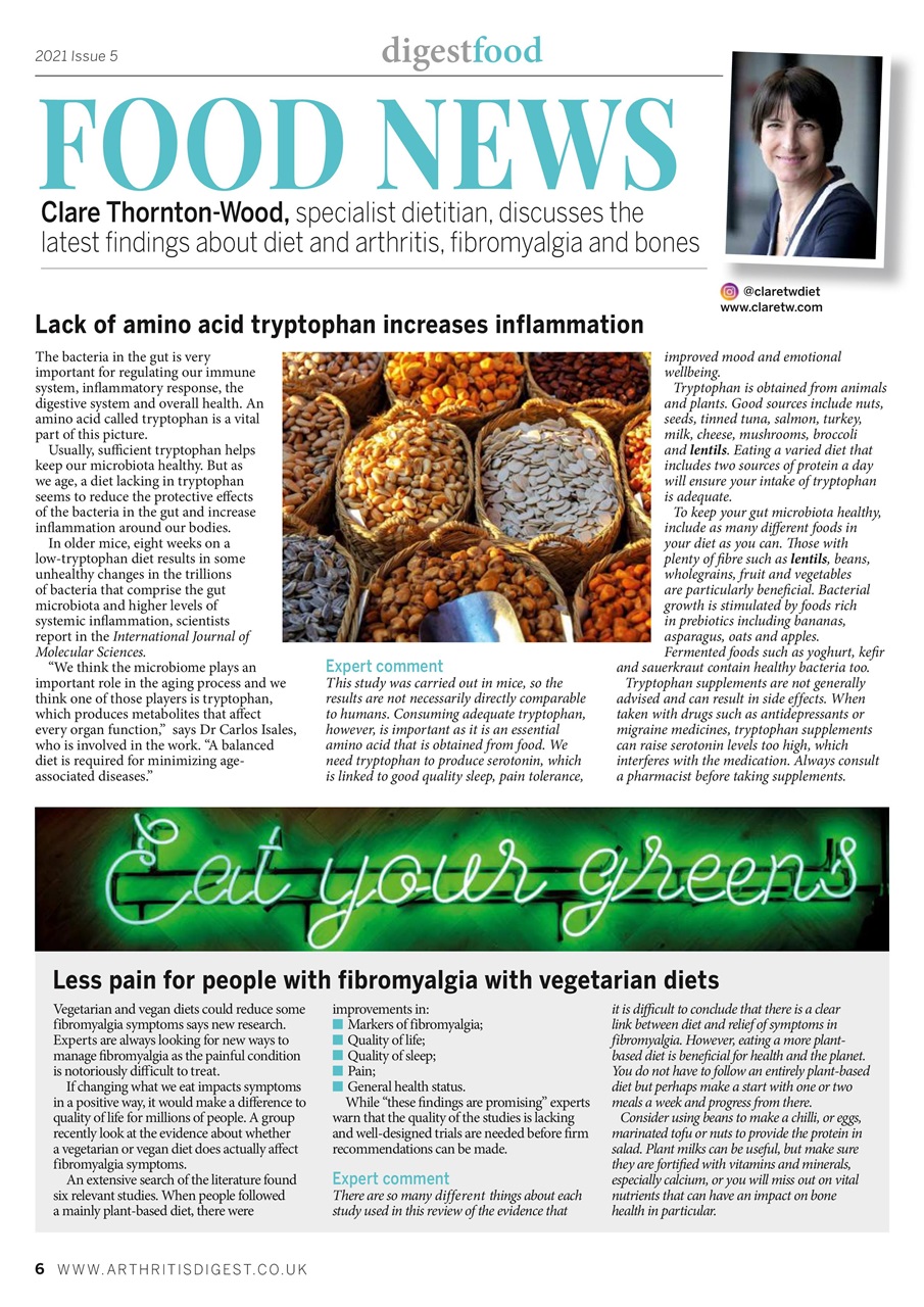 Arthritis Digest Preview Pages