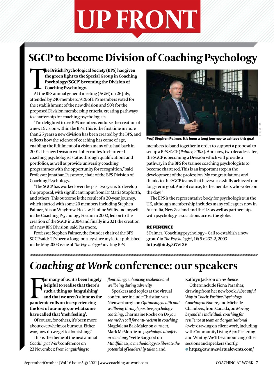 Coaching at Work Preview Pages